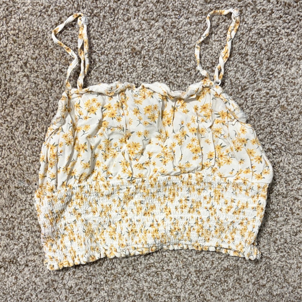 American Eagle Outfitters Floral Cream Camisole